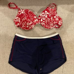 Baltex Vintage Style Bikini  size 12 top, 10 bottom